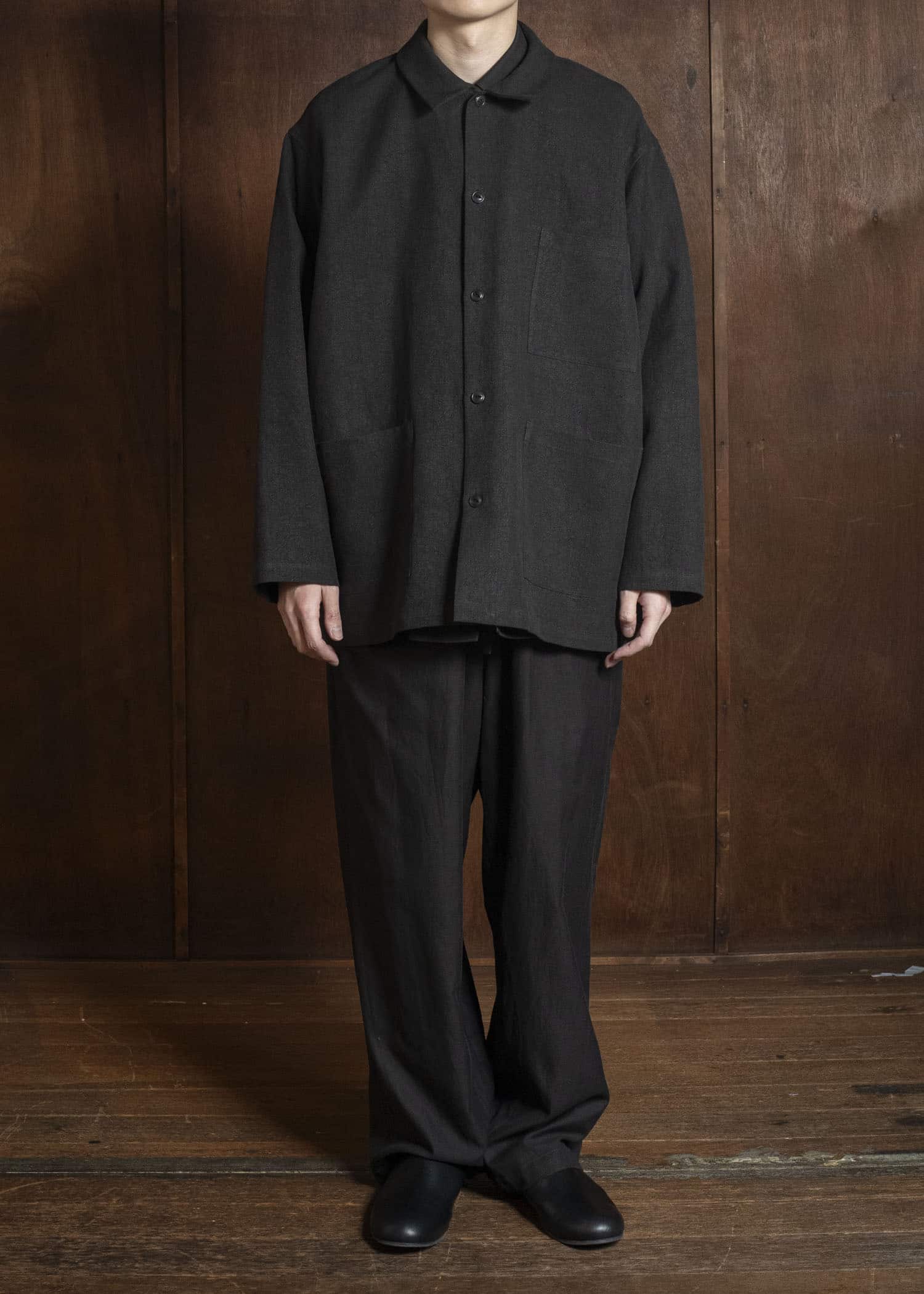 YOKO SAKAMOTO YS-26SS-27-BROWN WORK SHIRT BROWN