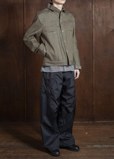 OPPOSE DUALITY 6 Pocket Panel Denim JKT RAW OD0001DJK-25SS Green