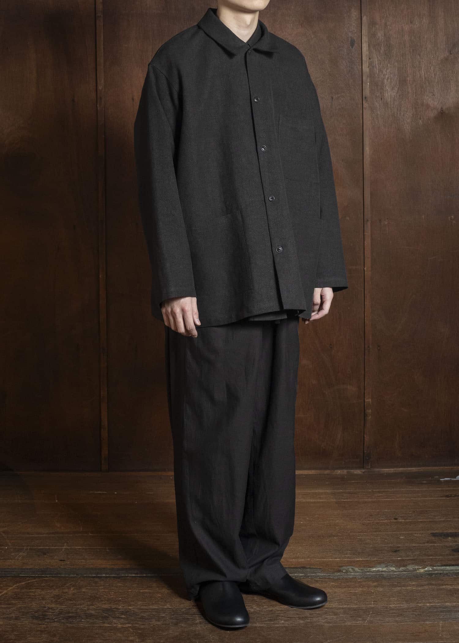 YOKO SAKAMOTO YS-26SS-27-BROWN WORK SHIRT BROWN