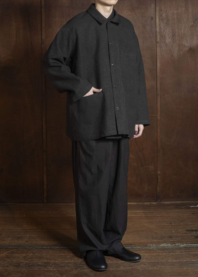 YOKO SAKAMOTO YS-26SS-27-BROWN WORK SHIRT BROWN