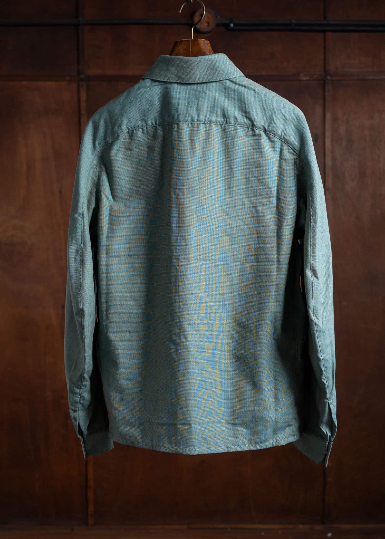 OPPOSE DUALITY Panel Shirts Cotton Green OD2002SHT-24AW