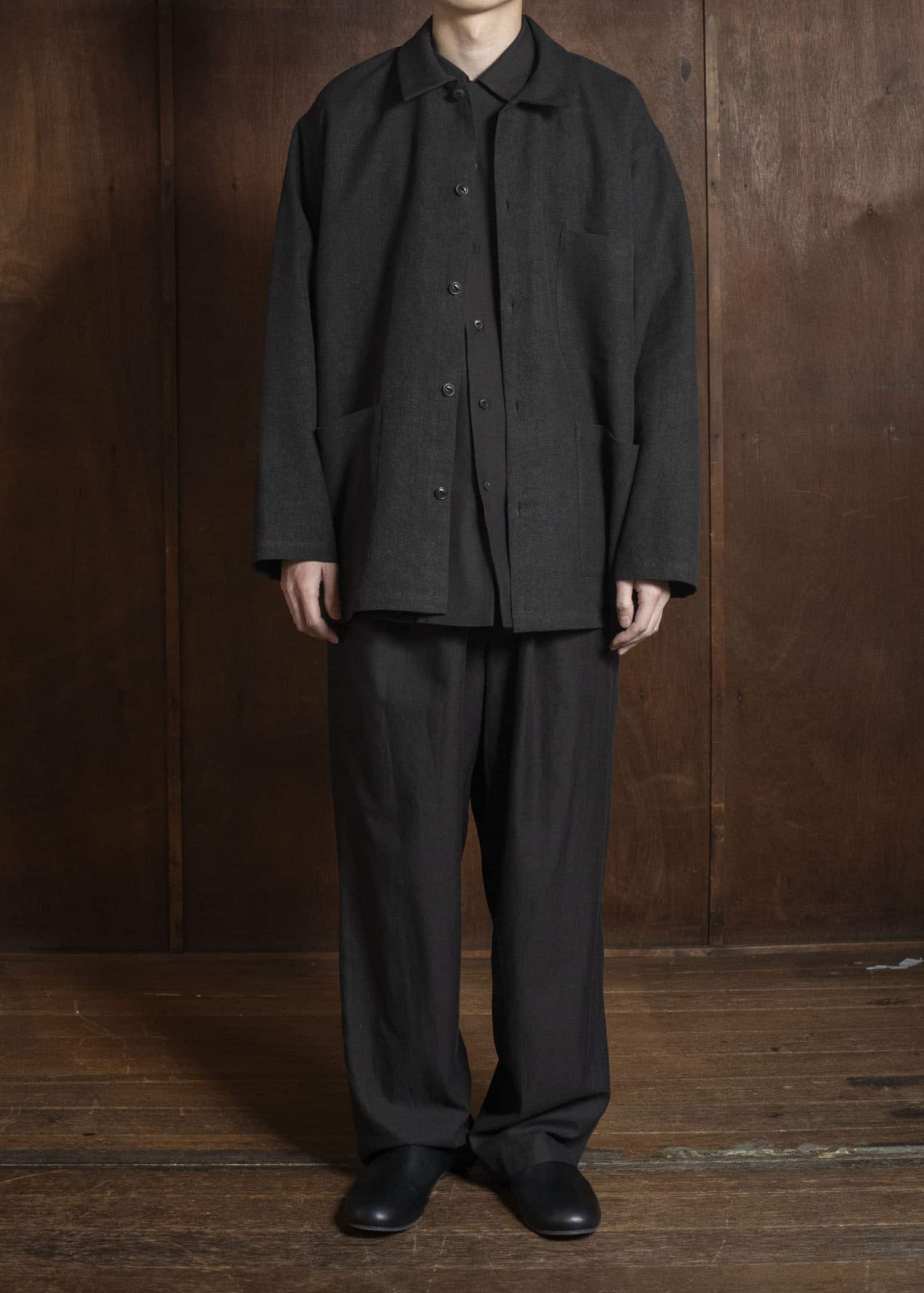 YOKO SAKAMOTO YS-26SS-27-BROWN WORK SHIRT BROWN