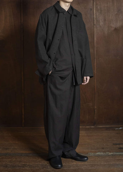 YOKO SAKAMOTO YS-26SS-27-BROWN WORK SHIRT BROWN