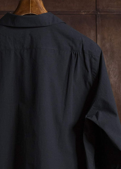Taiga Takahashi Lot.101-Black Open Collar Shirt Black