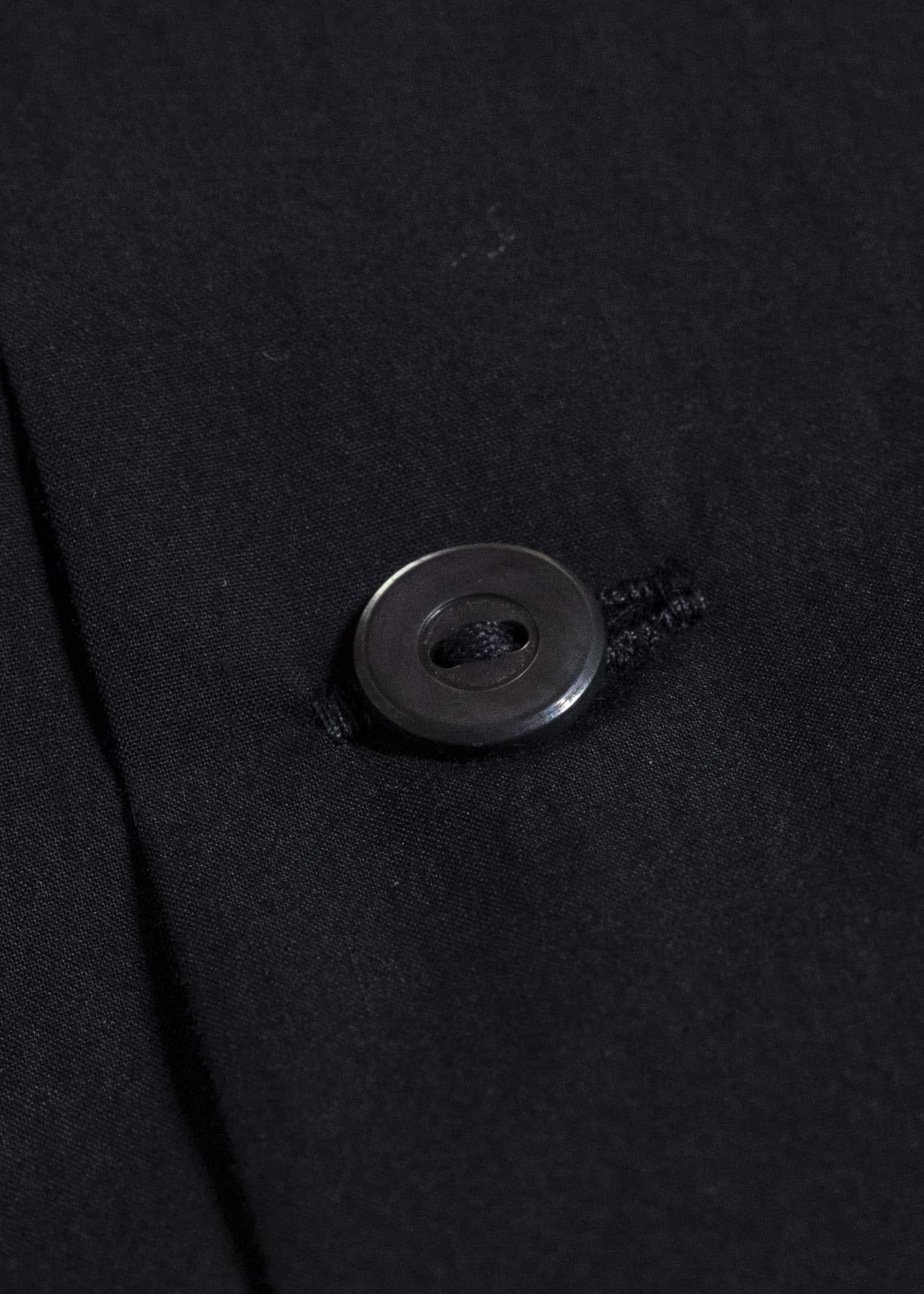 Taiga Takahashi Lot.101-Black Open Collar Shirt Black