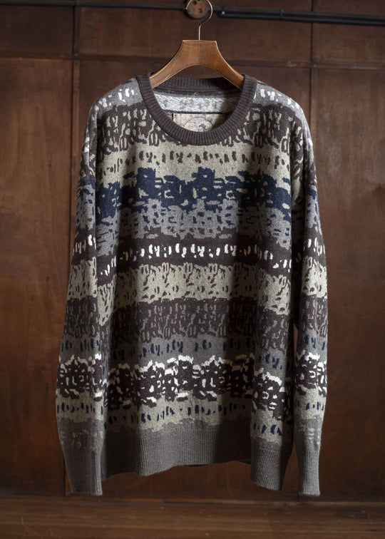 ZIGGY CHEN 0M2532002 FLOAT THREAD JACQUARD SWEATER 91