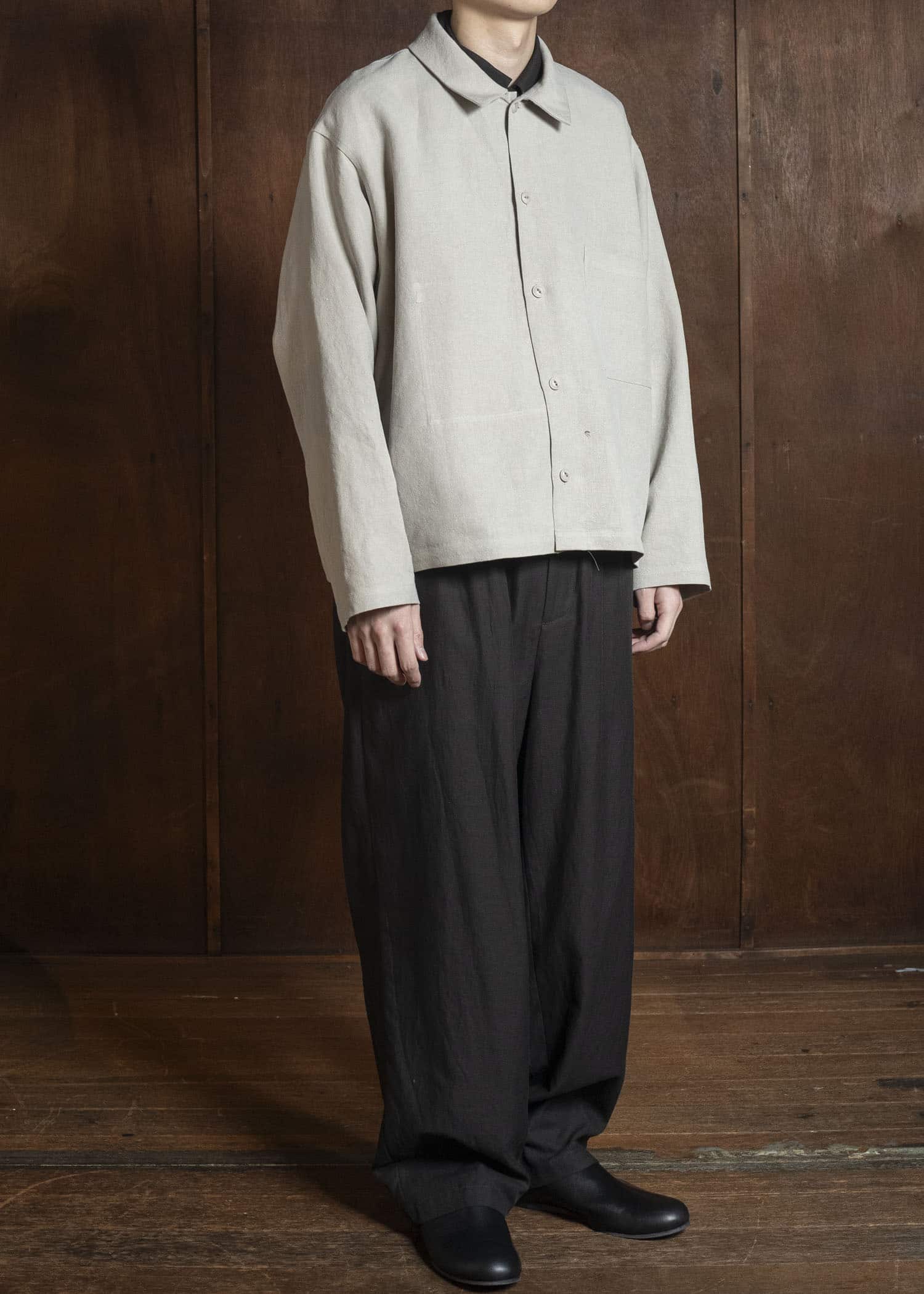 YOKO SAKAMOTO YS-26SS-28-BEIGE Work Blouse BEIGE