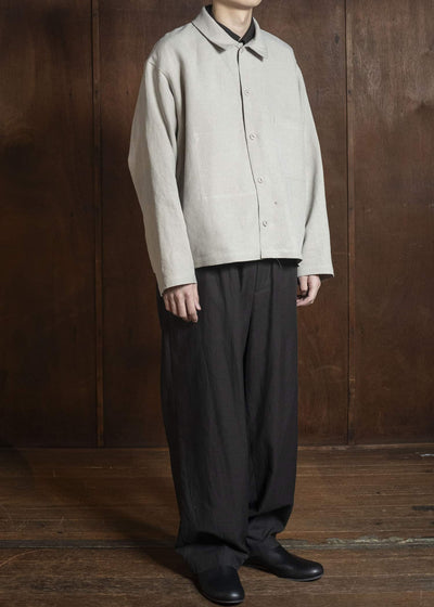 YOKO SAKAMOTO YS-26SS-28-BEIGE Work Blouse BEIGE