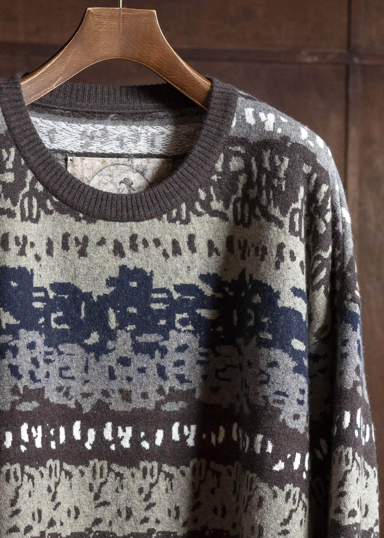 ZIGGY CHEN 0M2532002 FLOAT THREAD JACQUARD SWEATER 91