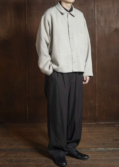 YOKO SAKAMOTO YS-26SS-28-BEIGE Work Blouse BEIGE