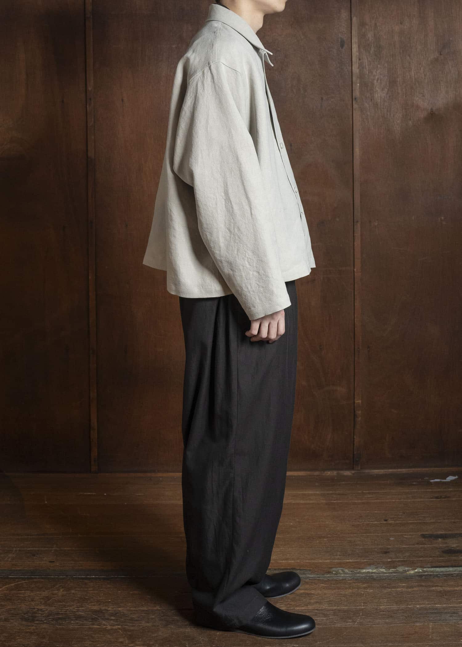 YOKO SAKAMOTO YS-26SS-28-BEIGE Work Blouse BEIGE