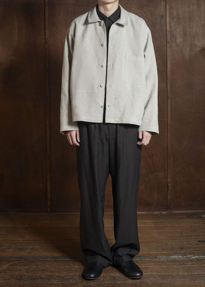 YOKO SAKAMOTO YS-26SS-28-BEIGE Work Blouse BEIGE