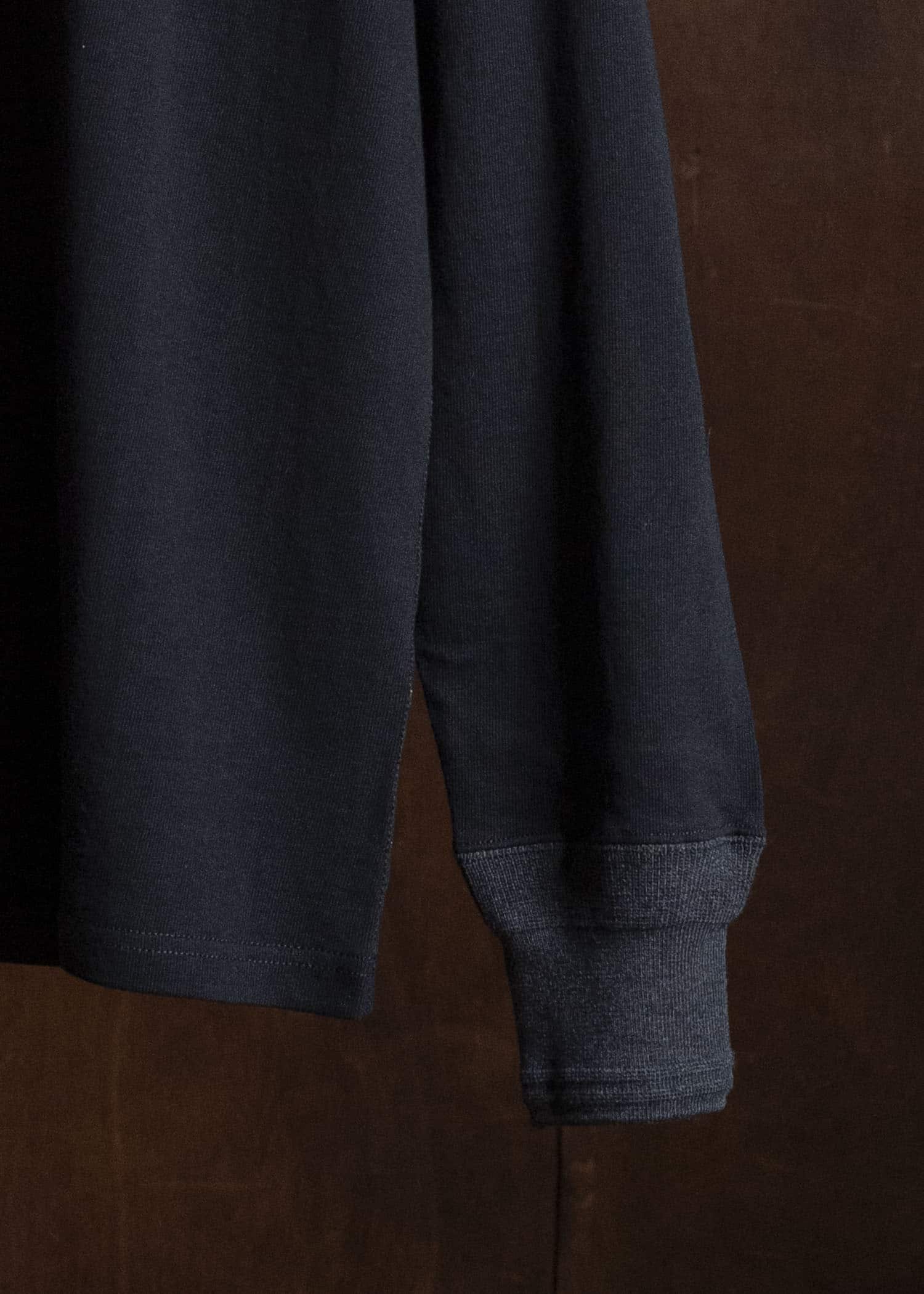 Taiga Takahashi Lot.618-Black Side Henry Neck Black