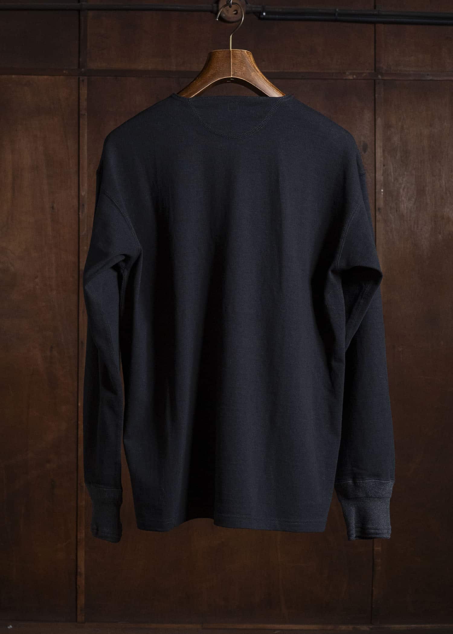 Taiga Takahashi Lot.618-Black Side Henry Neck Black