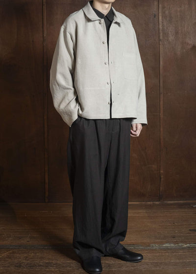 YOKO SAKAMOTO YS-26SS-28-BEIGE Work Blouse BEIGE