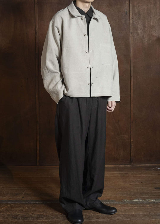 YOKO SAKAMOTO YS-26SS-28-BEIGE Work Blouse BEIGE