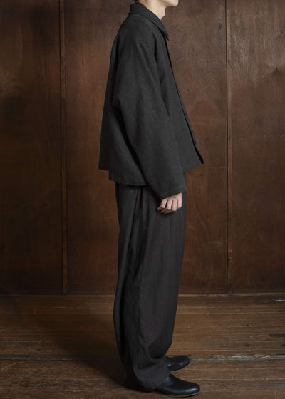 YOKO SAKAMOTO YS-26SS-28-BROWN Work Blouse BROWN