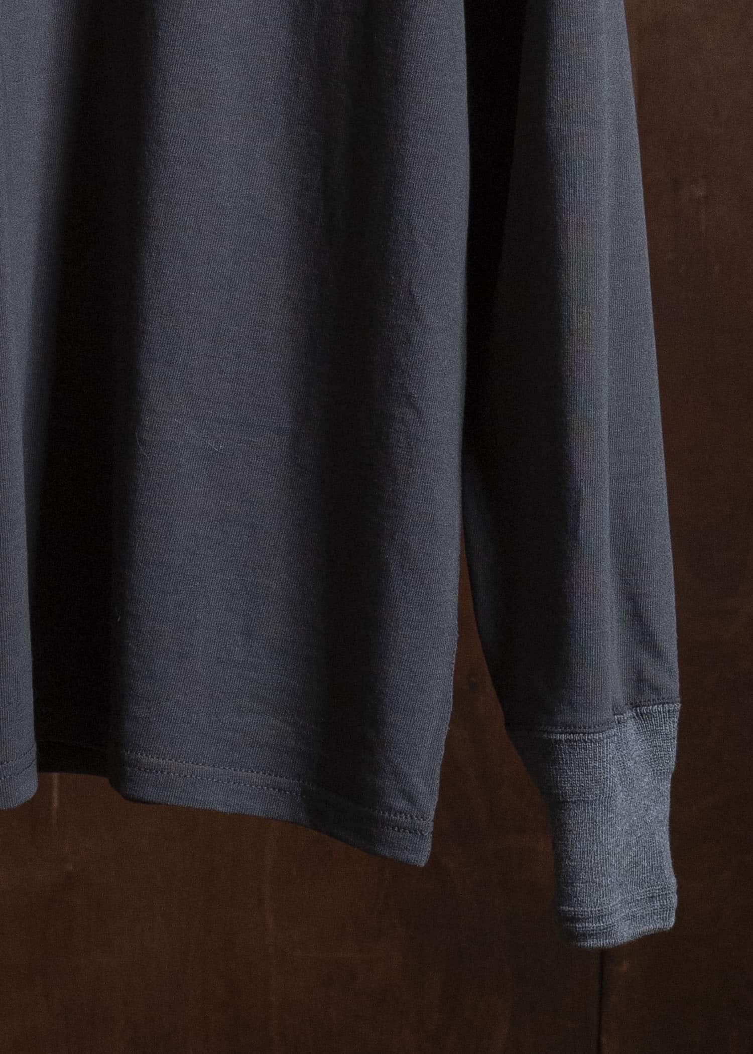Taiga Takahashi Lot.618 Side Henley Neck Shirt CHARCOAL