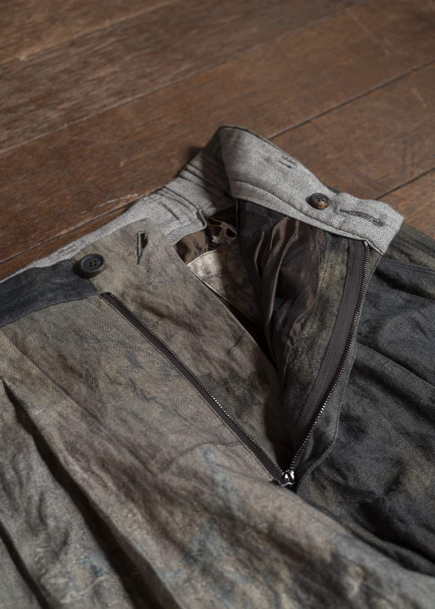 ZIGGY CHEN 0M2530514 DIGITAL PRINT STRAIGHT-LEG TROUSERS 55