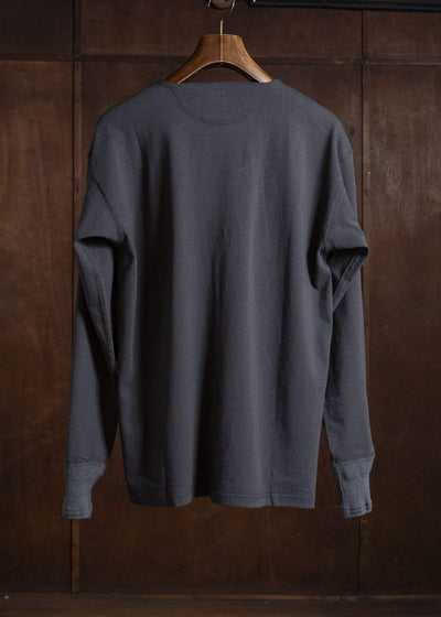 Taiga Takahashi Lot.618 Side Henley Neck Shirt CHARCOAL