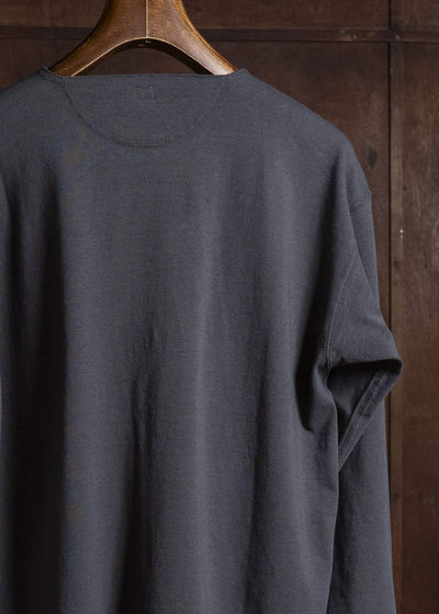 Taiga Takahashi Lot.618 Side Henley Neck Shirt CHARCOAL