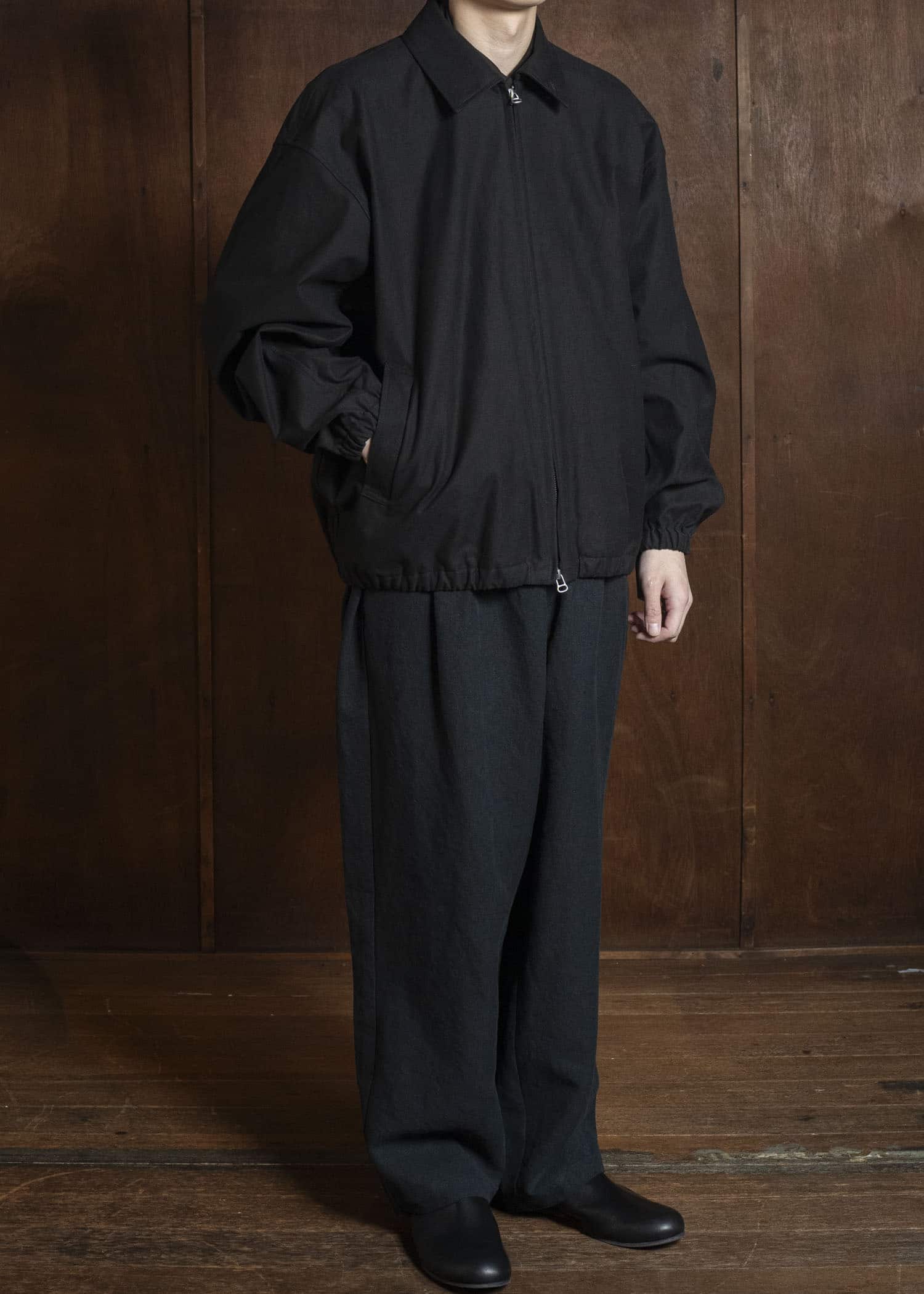 YOKO SAKAMOTO YS-26SS-29-BLACK Wide Easy Pants BLACK