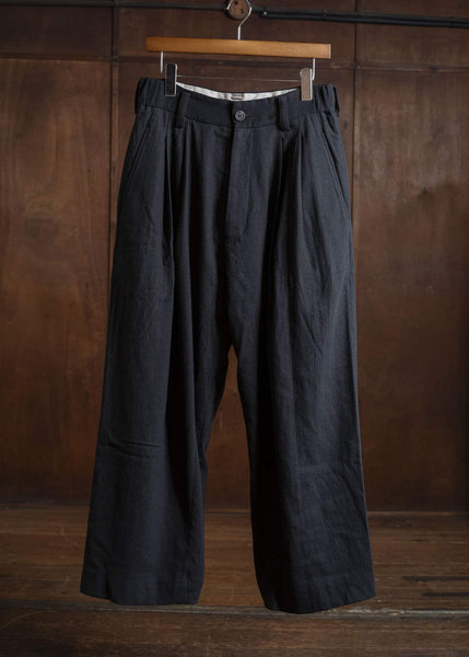 ZIGGY CHEN 0M2530501 DROP CROTCH WIDE-LEG TROUSERS 04