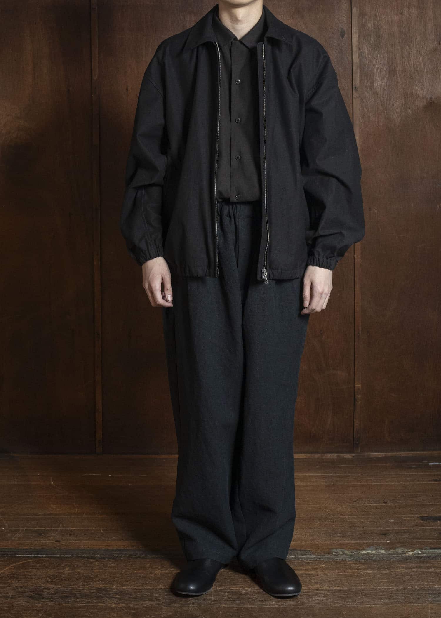 YOKO SAKAMOTO YS-26SS-23-BLACK Zip Blouson BLACK