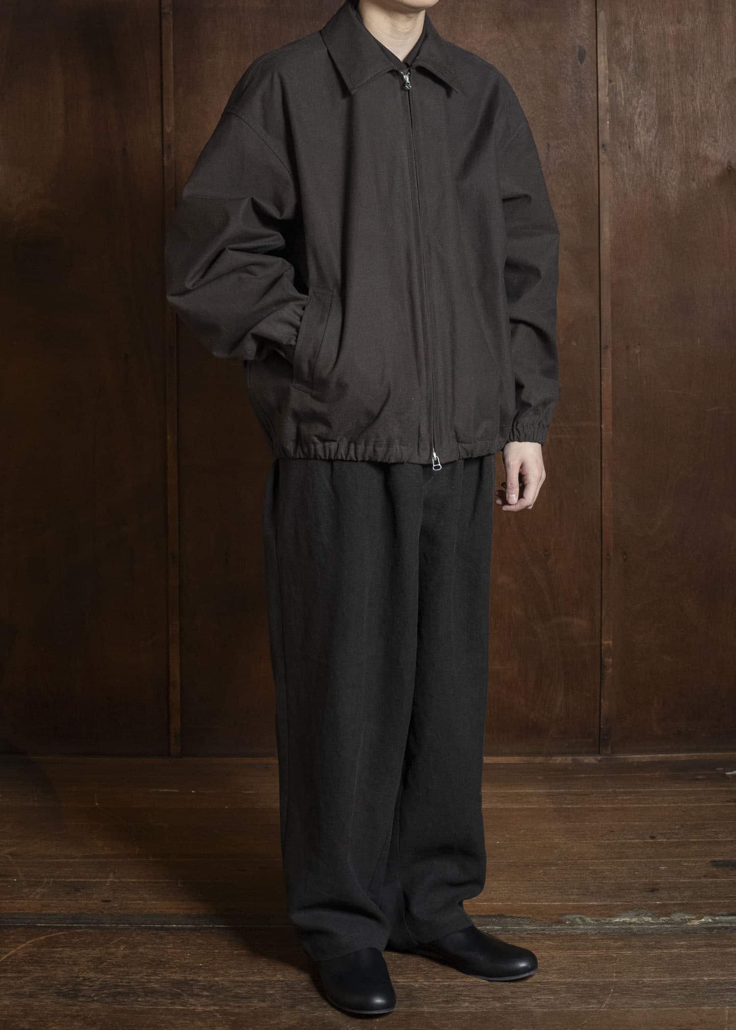 YOKO SAKAMOTO YS-26SS-23-BROWN Zip Blouson BROWN