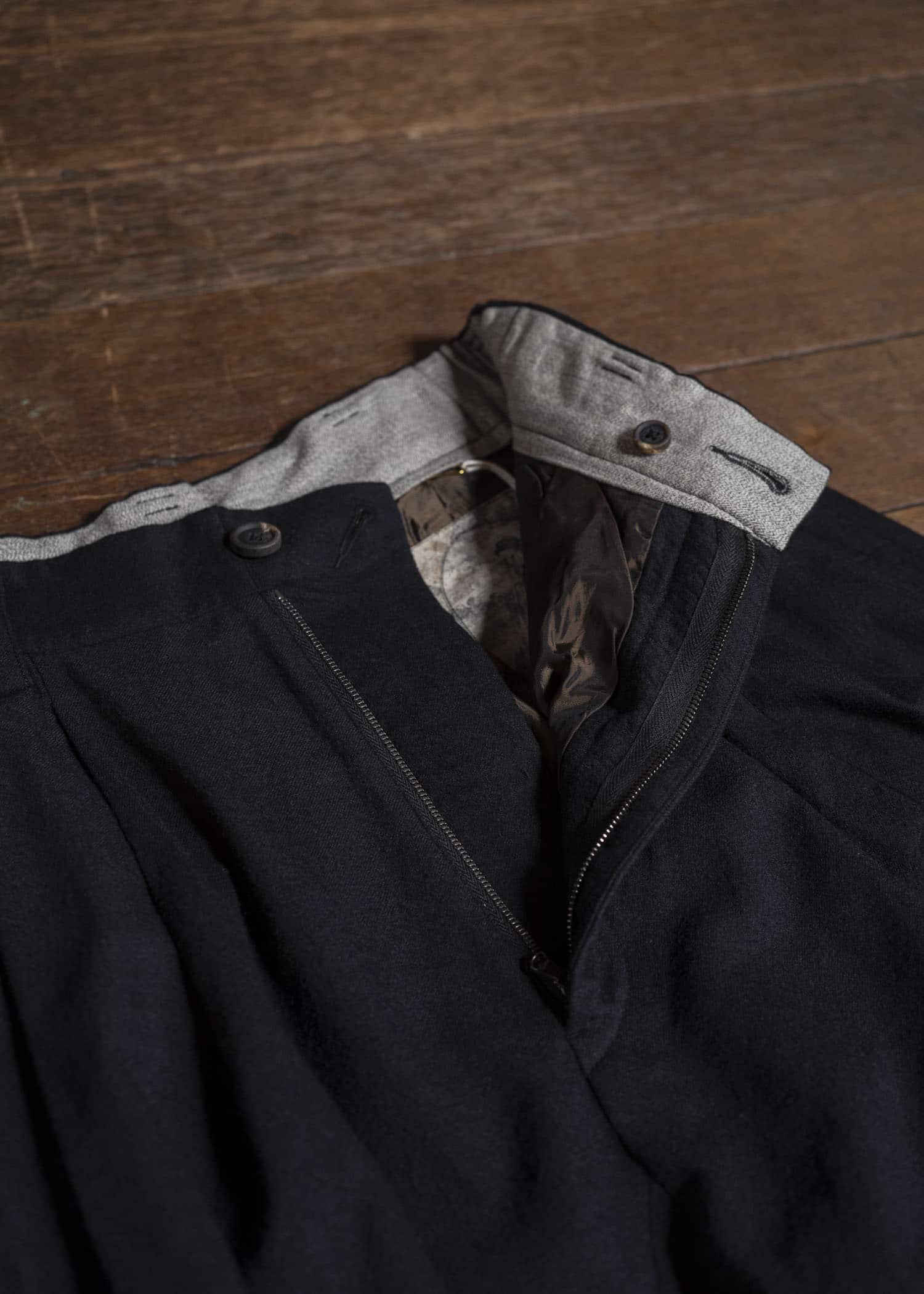 ZIGGY CHEN 0M2530501 DROP CROTCH WIDE-LEG TROUSERS 04