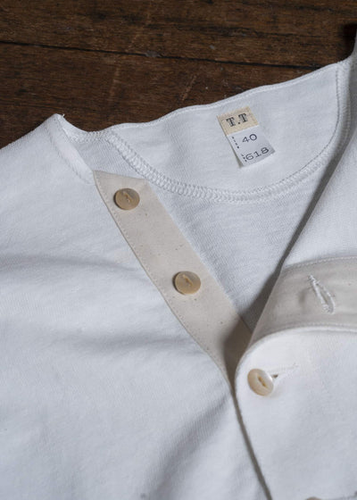 Taiga Takahashi Lot.618 Side Henley Neck Shirt IVORY