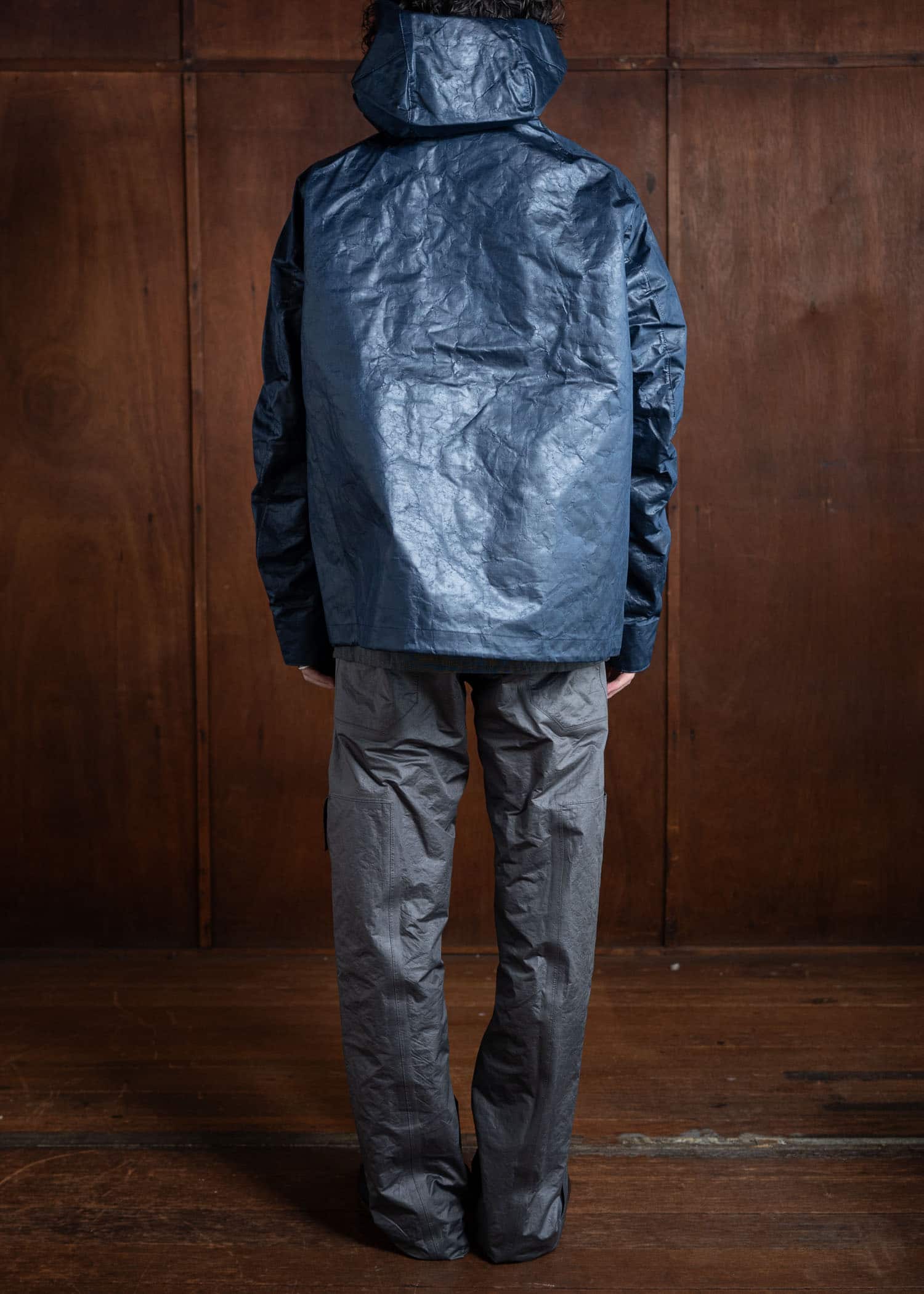 OPPOSE DUALITY T-1000 Short Parka Navy × Aluminium OD1033PAK-24AW