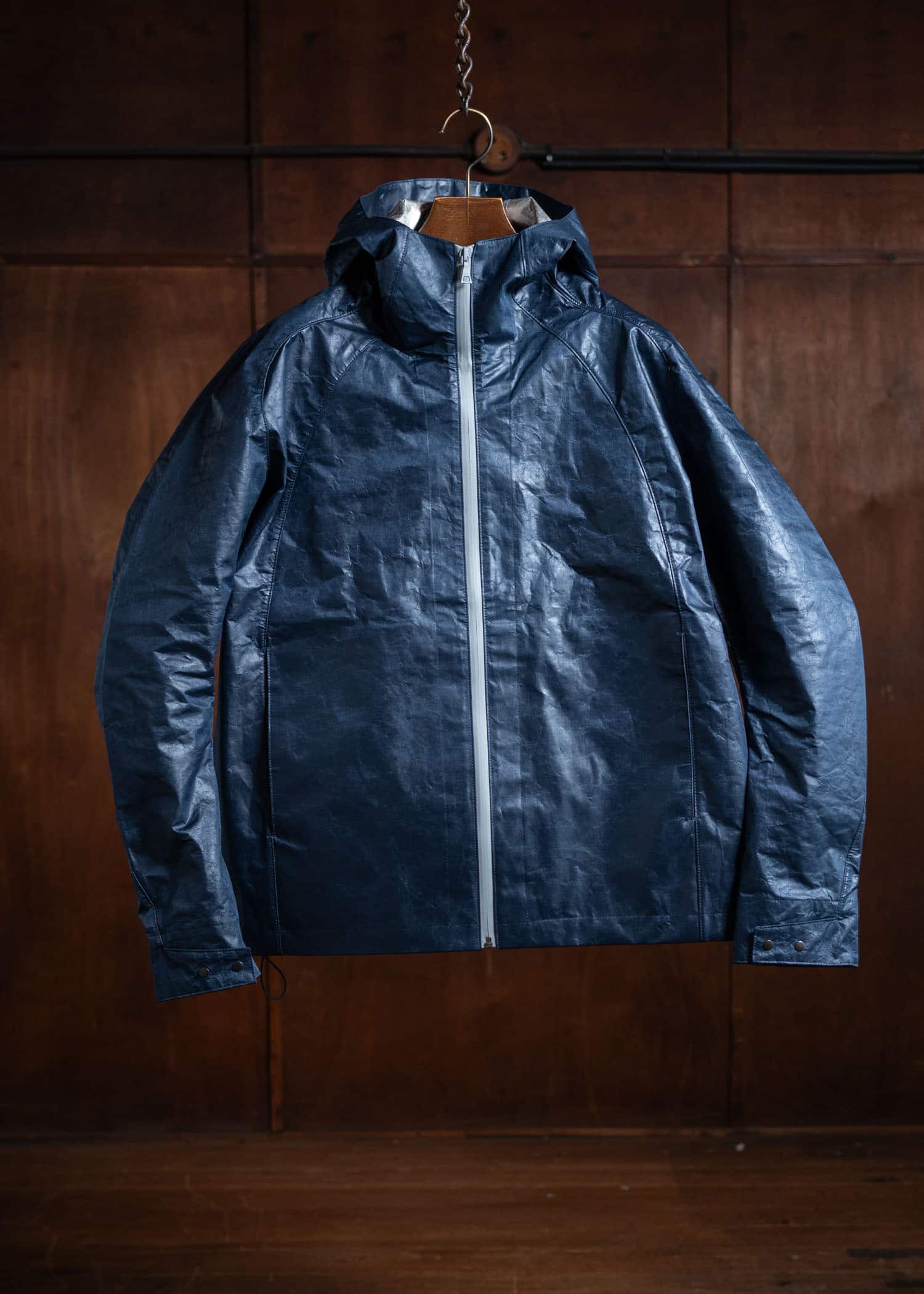 OPPOSE DUALITY T-1000 Short Parka Navy × Aluminium OD1033PAK-24AW