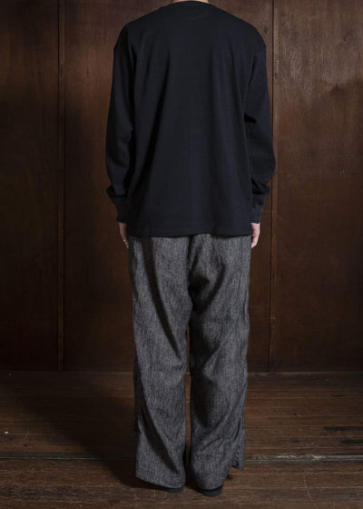 Taiga Takahashi Lot.618-Black Side Henry Neck Black