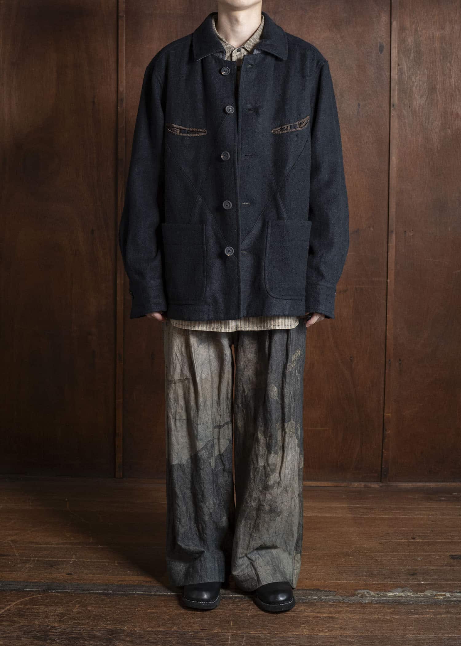 ZIGGY CHEN 0M2530927 DIAMOND SHAPED PATCHWOREK JACKET 4