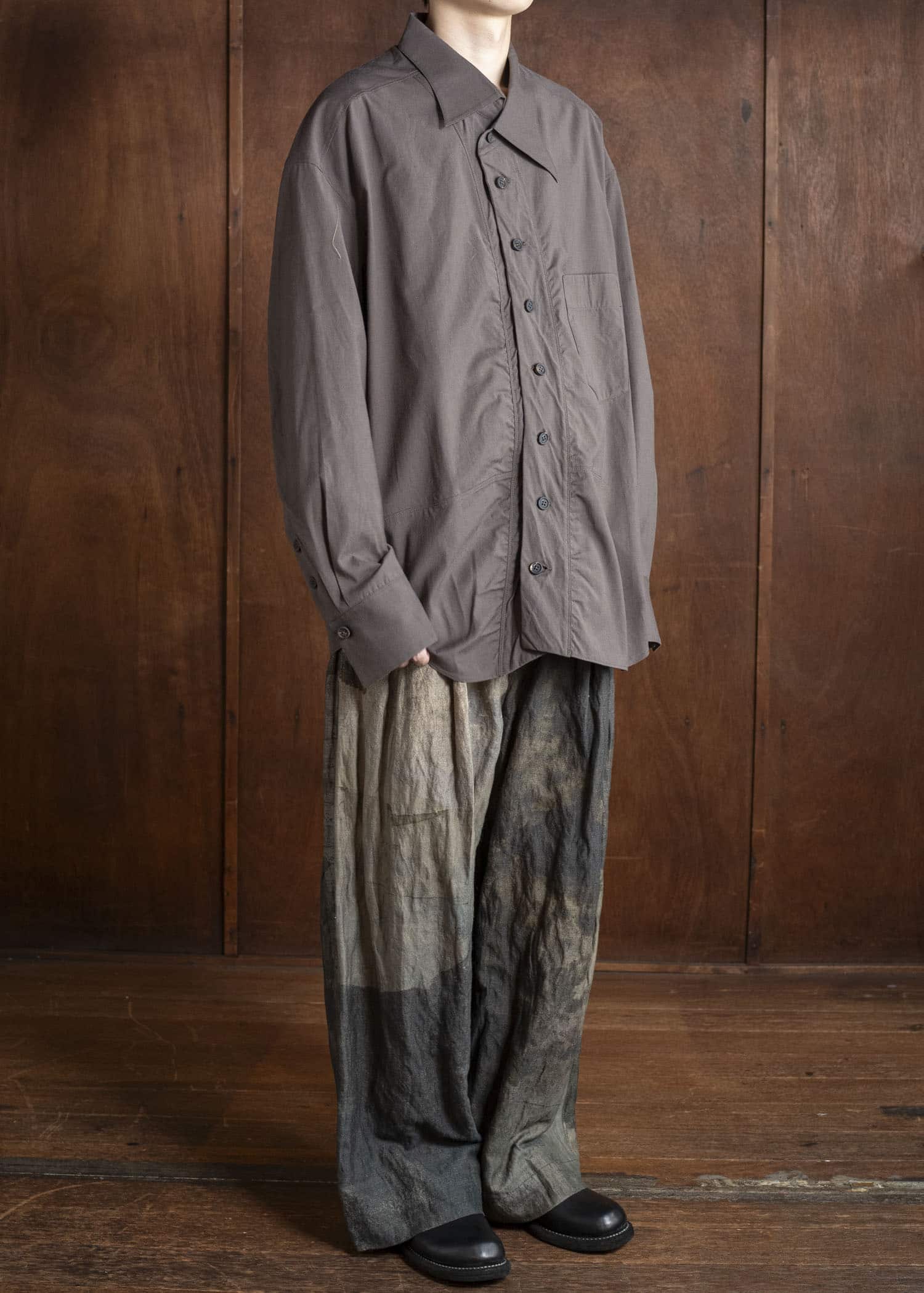 ZIGGY CHEN 0M2530706 ASYMMETRIC SHIRT JACKET 62