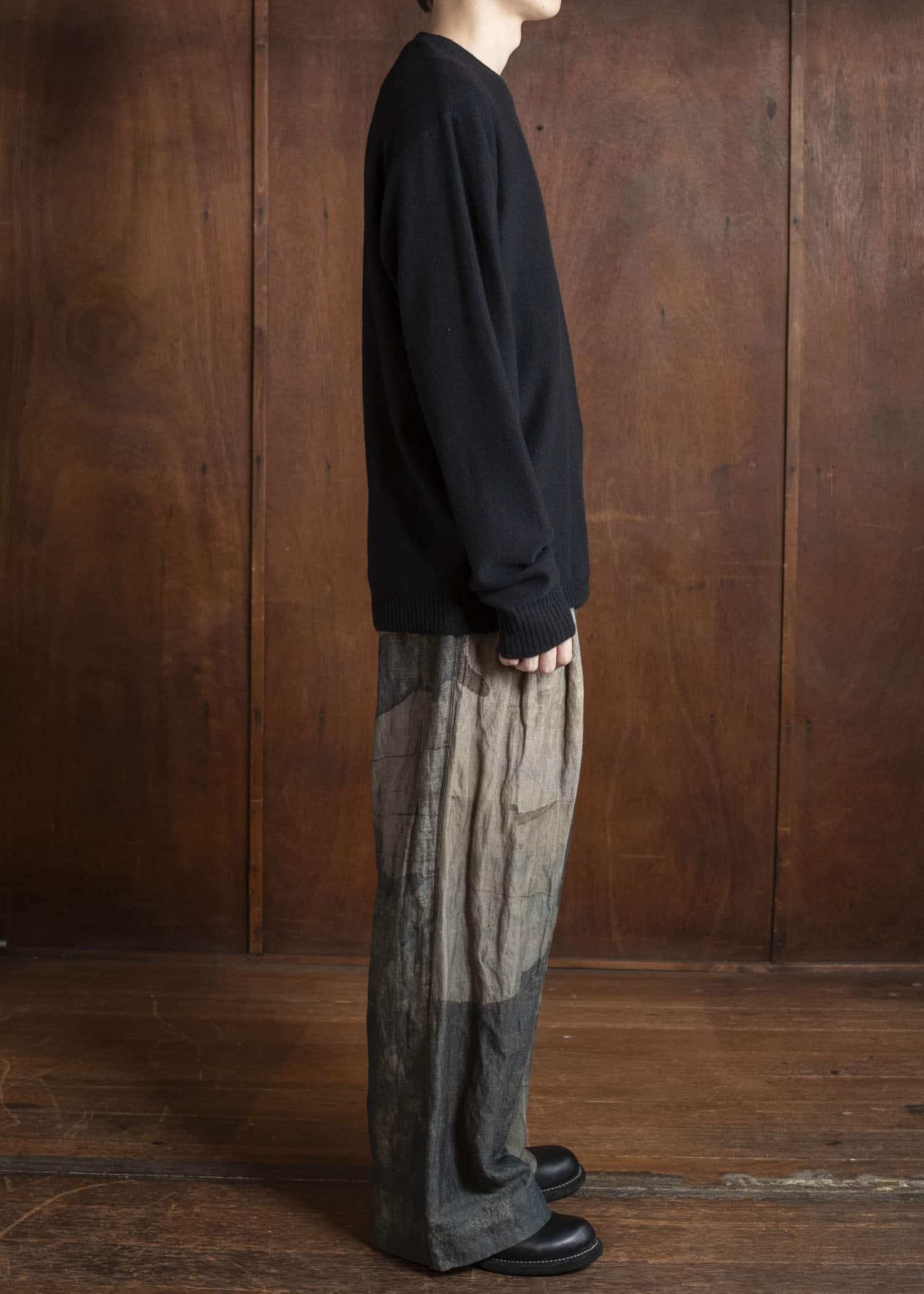 ZIGGY CHEN 0M2532001 SMALL STATUE INTARSIA SWEATER 4