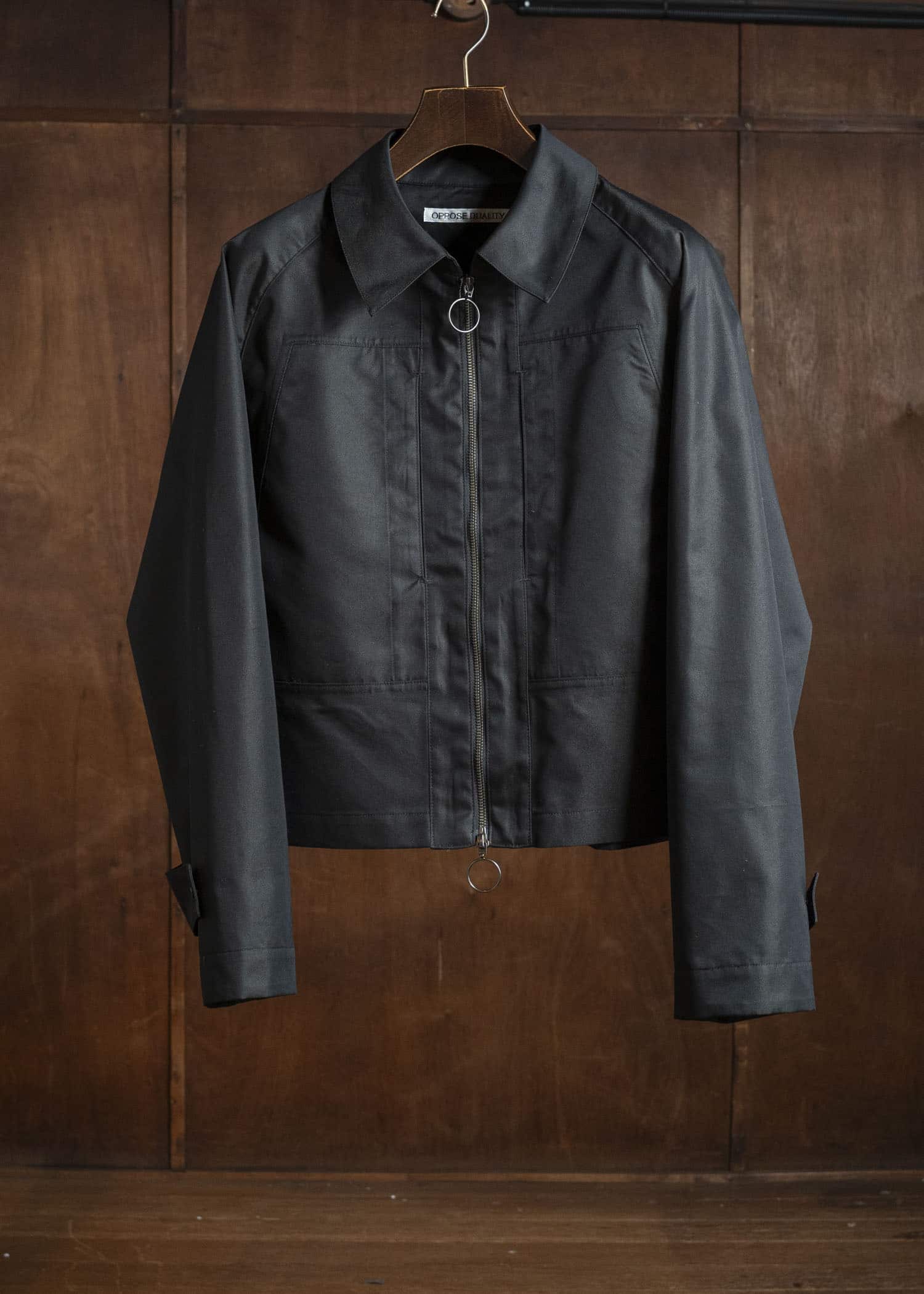 OPPOSE DUALITY OD1011COA-26SS ChambrayMod Harf Coat Black