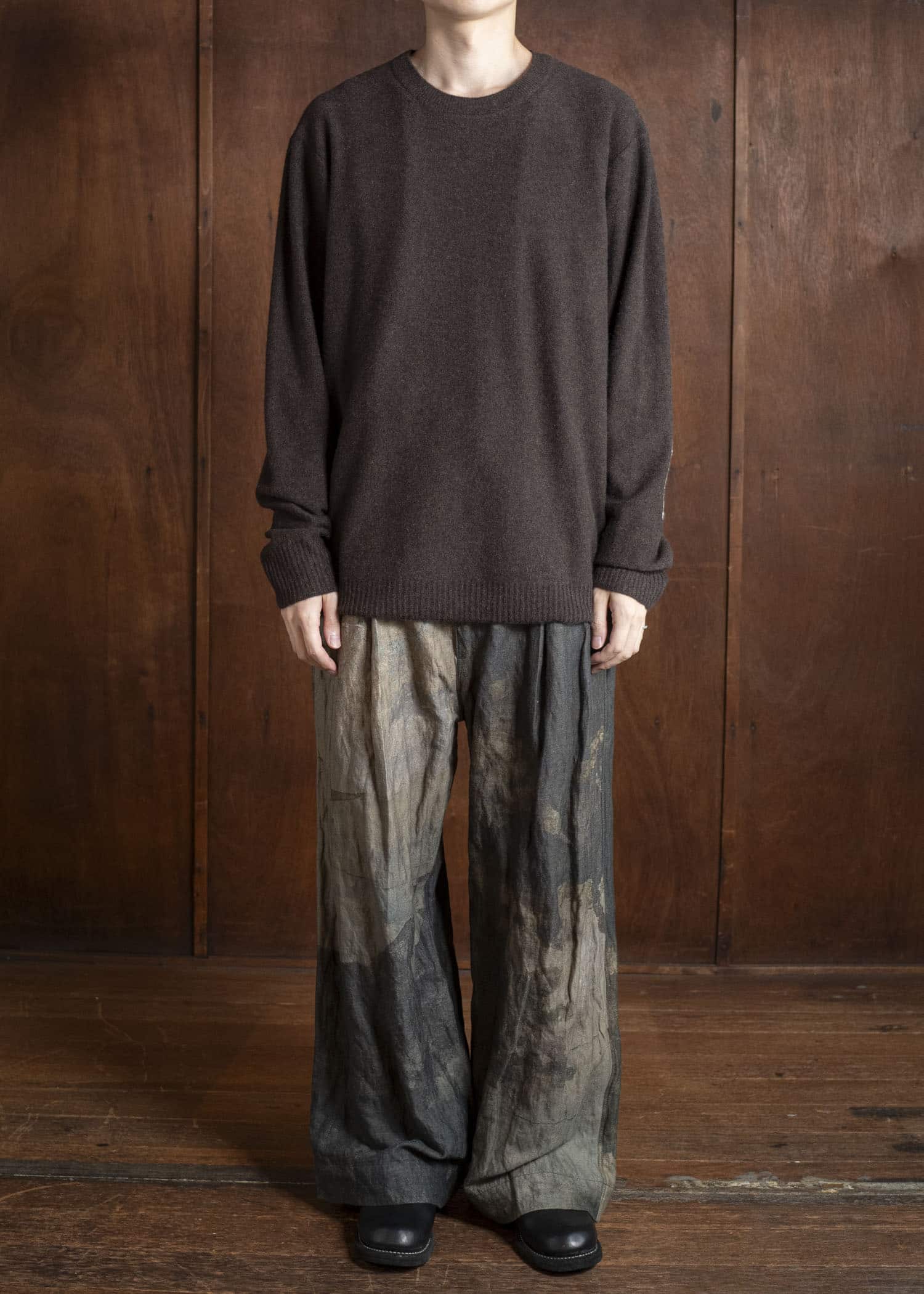 ZIGGY CHEN 0M2532008 SMALL STATUE INTARSIA SWEATER 83