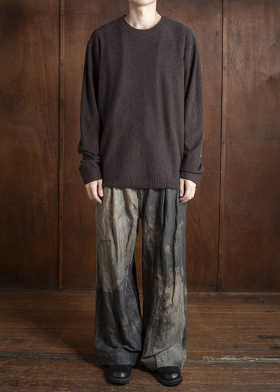 ZIGGY CHEN 0M2532008 SMALL STATUE INTARSIA SWEATER 83