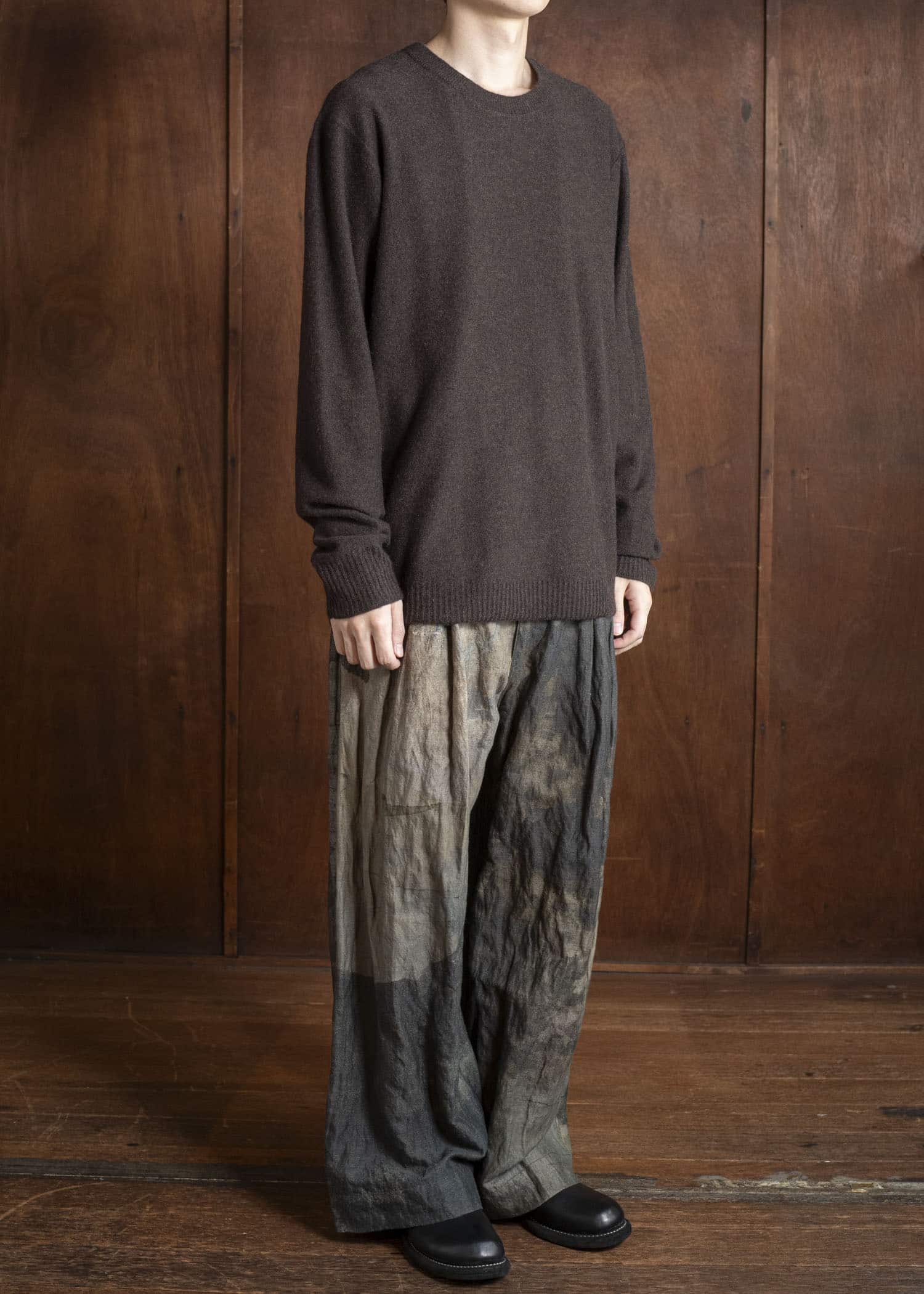 ZIGGY CHEN 0M2532008 SMALL STATUE INTARSIA SWEATER 83