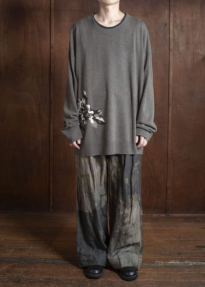 ZIGGY CHEN 0M2532009 FLOWER INTARSIA SWEATER 54