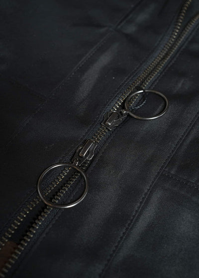 OPPOSE DUALITY OD1011COA-26SS ChambrayMod Harf Coat Black