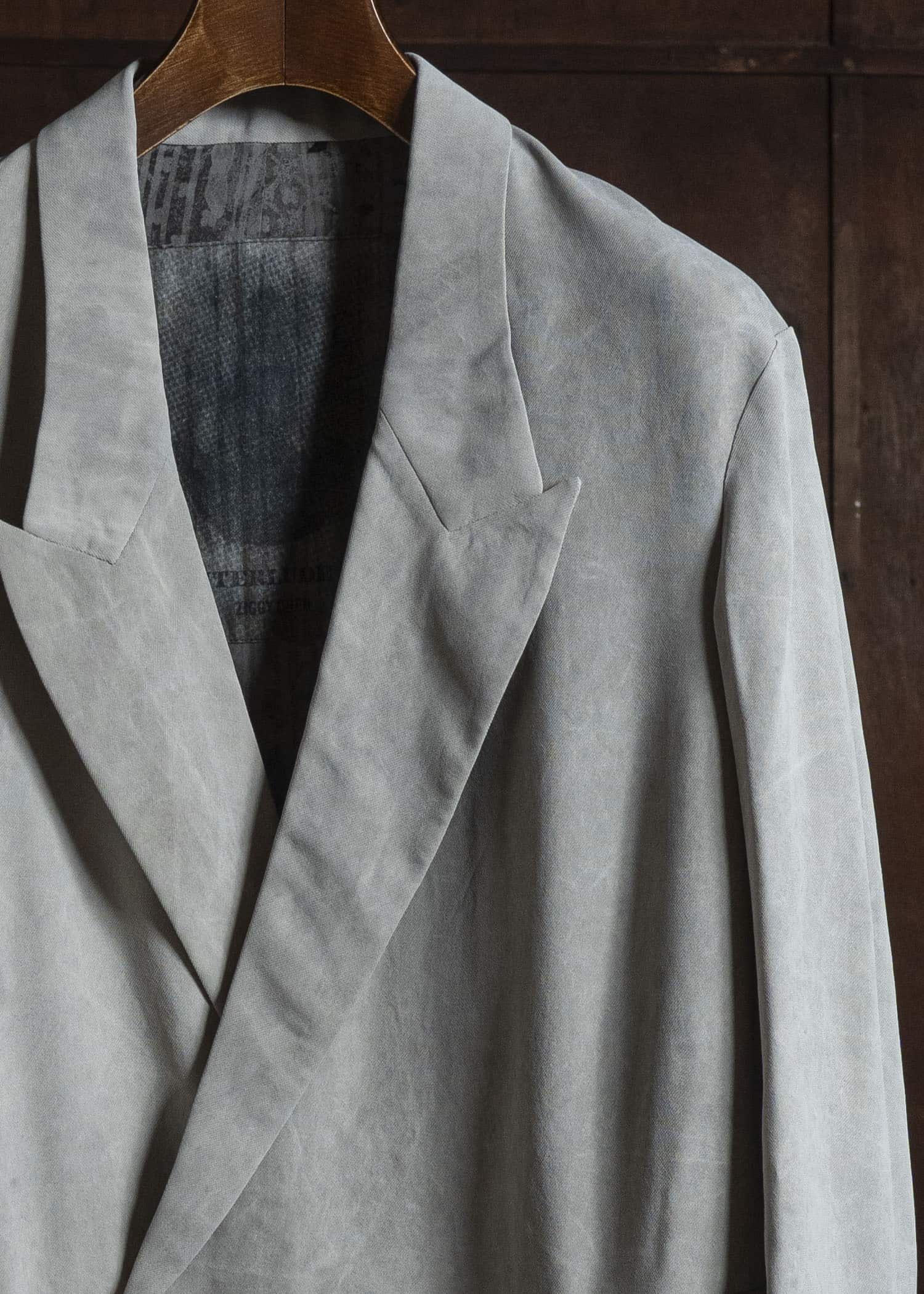 ZIGGY CHEN DOUBLE BREASTED BLAZER PEARL GRAY 0W2620907