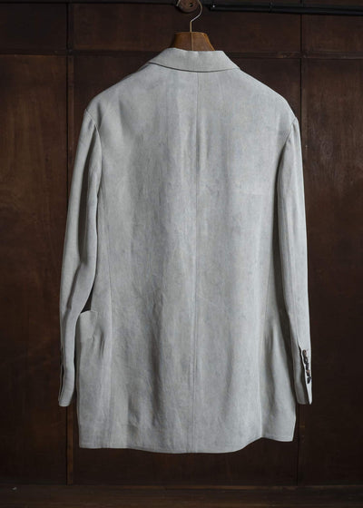 ZIGGY CHEN DOUBLE BREASTED BLAZER PEARL GRAY 0W2620907