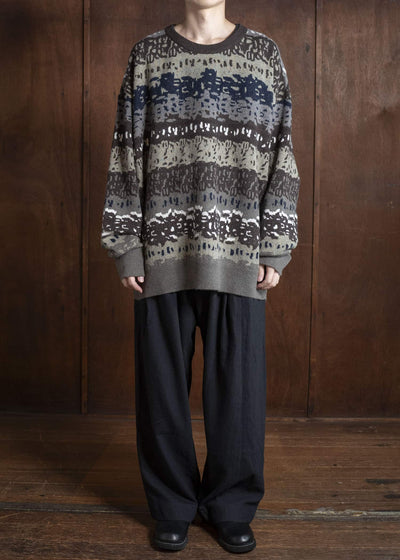 ZIGGY CHEN 0M2532002 FLOAT THREAD JACQUARD SWEATER 91