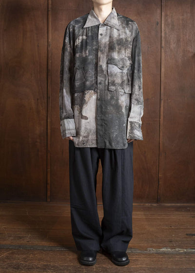 ZIGGY CHEN 0M2530701 DIGITAL PRINT SILK SHIRT JACKET 3