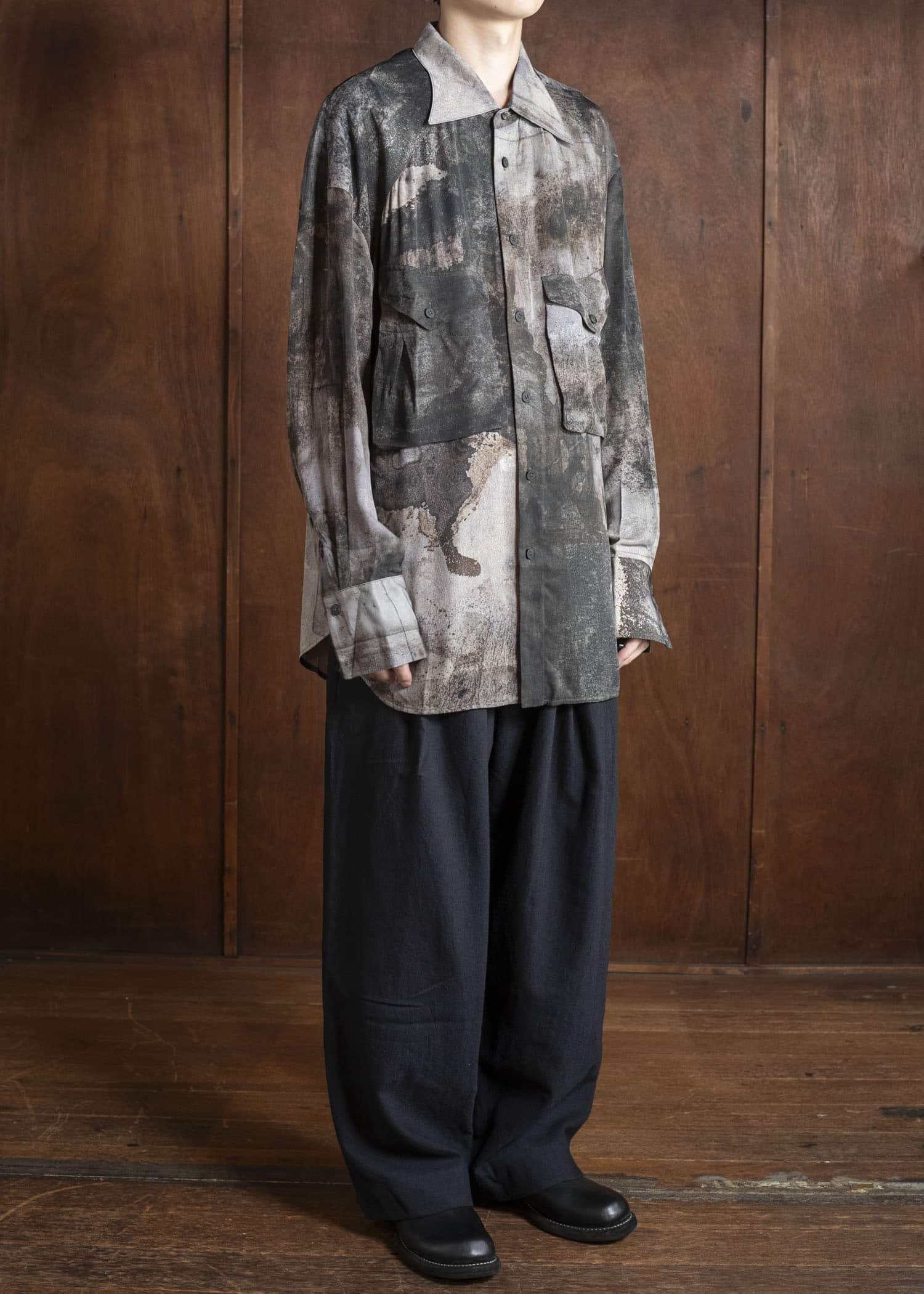 ZIGGY CHEN 0M2530701 DIGITAL PRINT SILK SHIRT JACKET 3