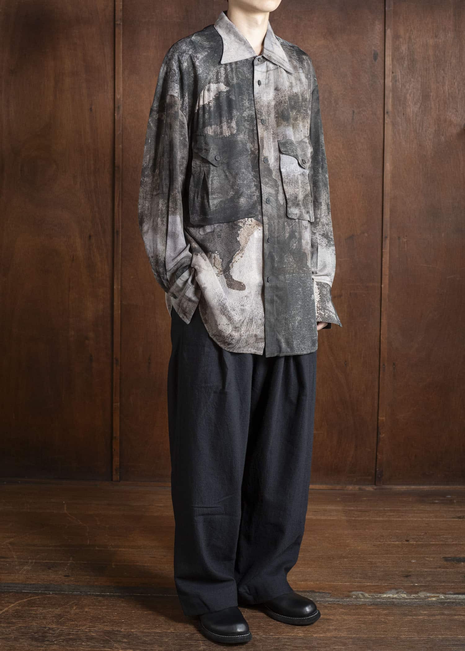 ZIGGY CHEN 0M2530701 DIGITAL PRINT SILK SHIRT JACKET 3