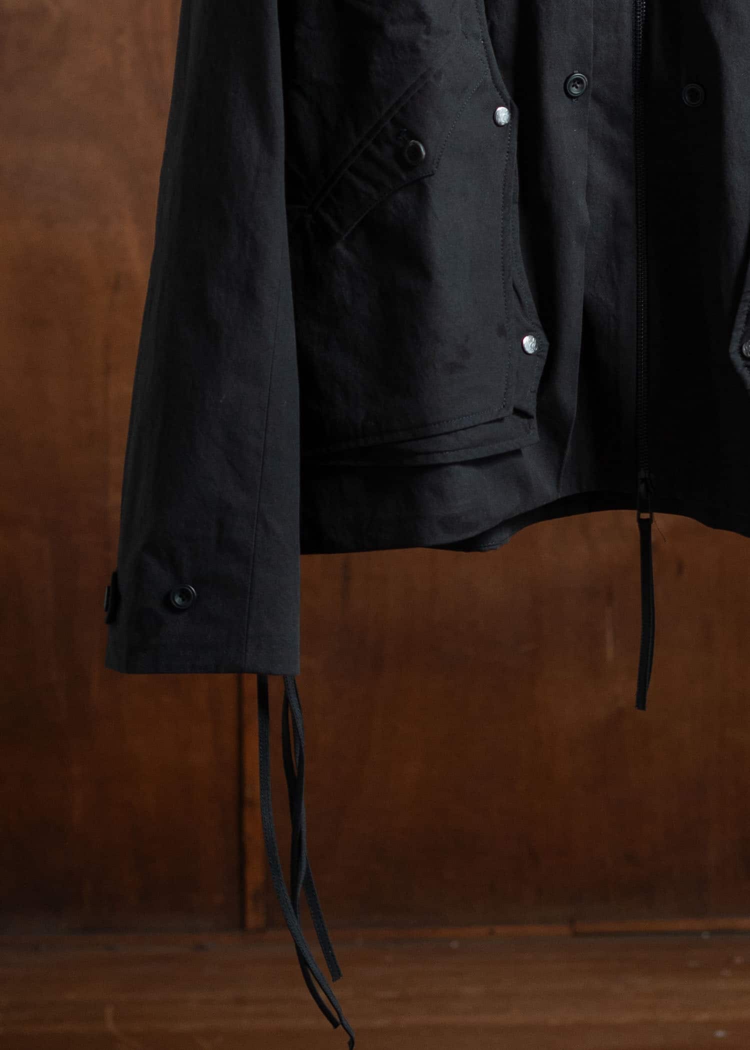 Professor.E Poncho Jacket Black 24FW-PE-JKT-06